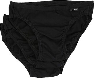 Jockey Elance(r) Bikini - 3 Pack (Black) Men's Underwear - ShopStyle Briefs