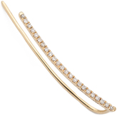 Thumbnail for your product : Ef Collection 14k Gold Floating Curved Bar Earring