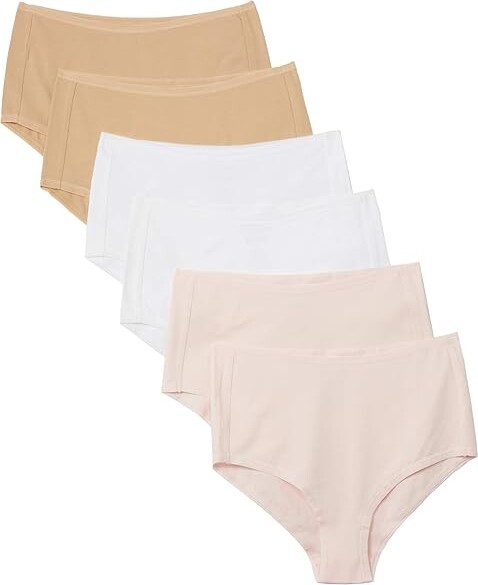 Pact Organic Cotton High-Rise Hipster 6-Pack (Neutrals (New CC)) Women's  Underwear - ShopStyle Panties
