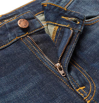 Nudie Jeans Skinny Lin Distressed Organic Stretch-Denim Jeans