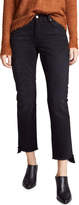 Thumbnail for your product : ei8htdreams Uneven Hem Cropped Straight Leg Jeans