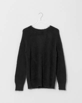 Alexander Wang T By Black Solid Mohair Pullover