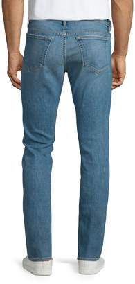 Frame L'Homme Russell Distressed Washed Denim Jeans, Cave