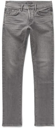 Tom Ford Slim-Fit Selvedge Stretch-Denim Jeans - Men - Gray