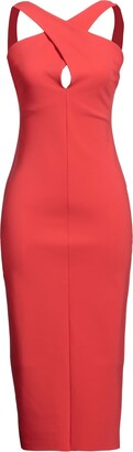 Chiara Boni La Petite Robe Midi Dress Tomato Red