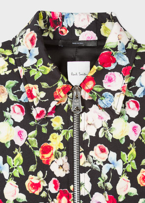 Paul Smith Women's Cotton-Blend 'Archive Rose' Print Jacket