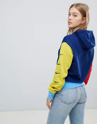 asos nike colour block hoodie