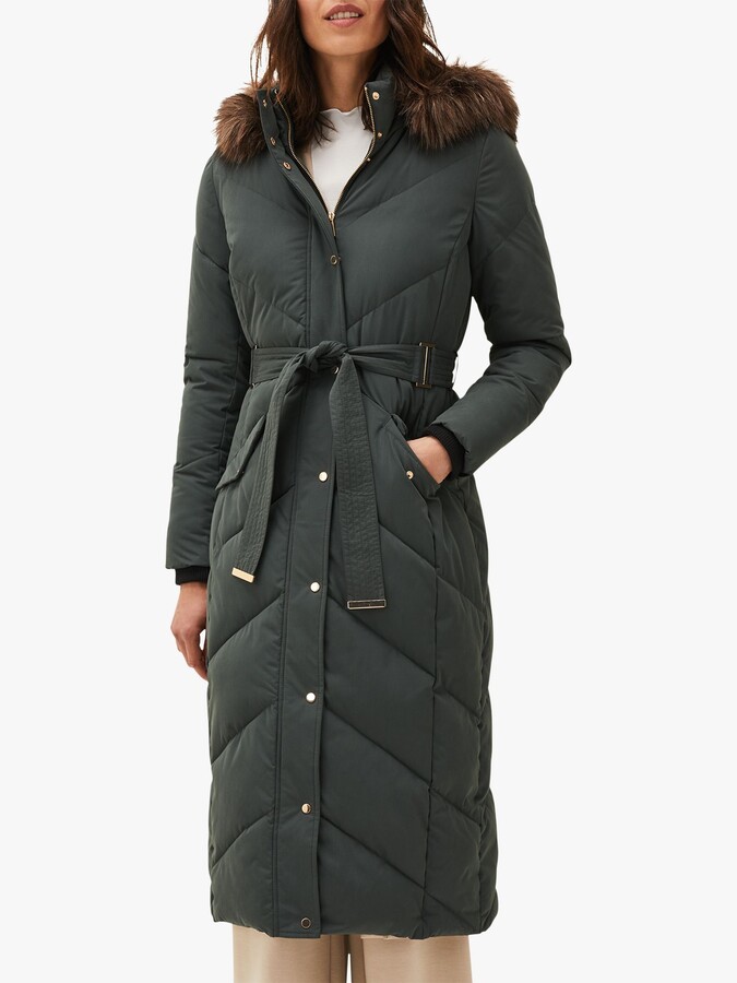 Phase Eight Gabby Puffer Coat, Green ShopStyle