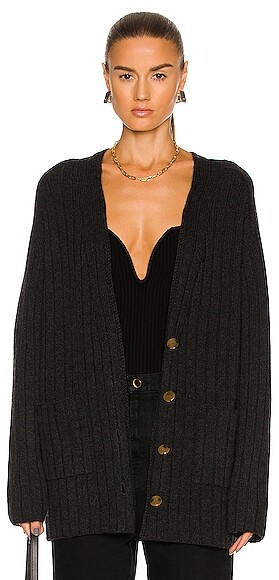 charcoal cardigan womens