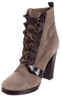 Marc by Marc Jacobs Suede Lace-Up Ankle Boots
