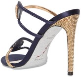 Thumbnail for your product : Rene Caovilla 105mm Embellished Satin Sandals
