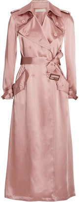 baby pink long coat