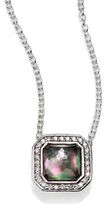 Thumbnail for your product : Ippolita Stella Black Shell, Clear Quartz, Diamond & Sterling Silver Mini Doublet Pendant Necklace