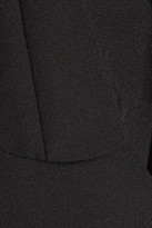 Thumbnail for your product : Opening Ceremony William Ruffle-trimmed Stretch-crepe Straight-leg Pants - Black