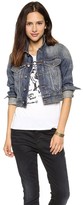 Thumbnail for your product : R 13 Cropped Trucker Jacket