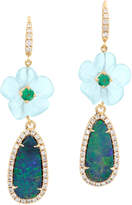 Thumbnail for your product : Rina Limor Fine Jewelry Floral Aquamarine & Opal Drop Earrings with Diamonds