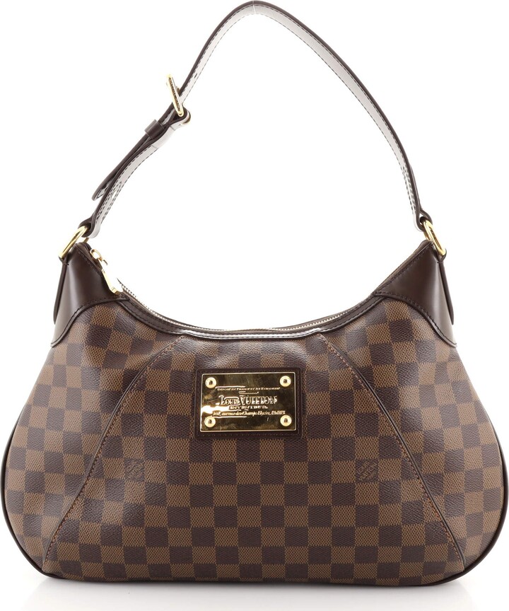 Louis Vuitton Thames Shoulder Bag GM Brown Canvas (Pre-Owned)