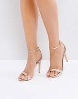 Thumbnail for your product : Steve Madden Stecy Rose Gold Heeled Sandals
