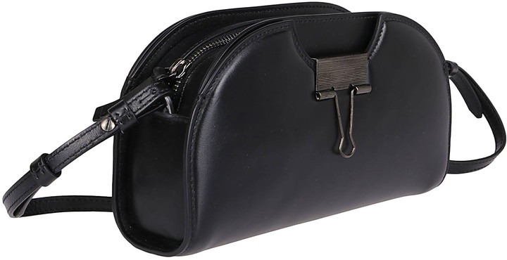 Off-White Black Leather Swiss Camera Bag - ShopStyle