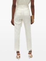 Thumbnail for your product : Petar Petrov Hamlet High-rise Crepe Trousers - Ivory