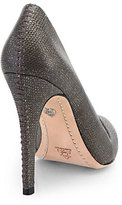 Thumbnail for your product : Alice + Olivia Dina Glitter Lizard-Embossed Leather Point Toe Pumps