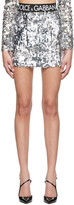 Thumbnail for your product : Dolce & Gabbana Silver Sequin Miniskirt