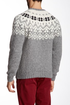 Gant Jacquard Knit Crew Neck Sweater