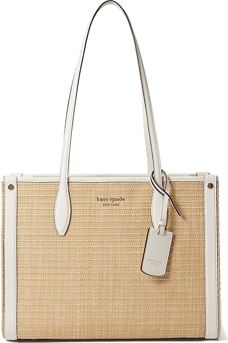 Sold at Auction: Kate Spade Natural Honey Bee Straw Tote