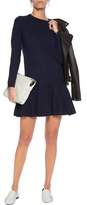 Thumbnail for your product : Ganni Mercer Ruffled Merino Wool-Blend Mini Dress