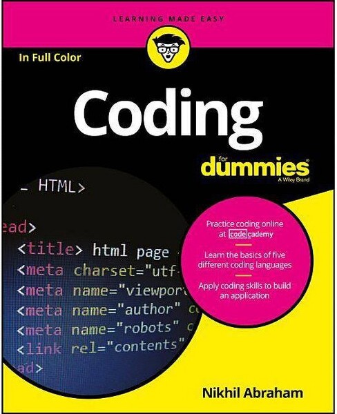 Coding for Dummies - (For Dummies (Computers)) by Nikhil Abraham (Paperback)