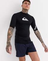 Thumbnail for your product : Quiksilver All Time short sleeve rash guard in black