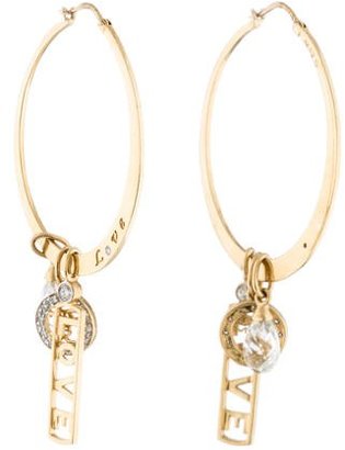 M2 Design by Mary Margrill Charm Hoop Earrings