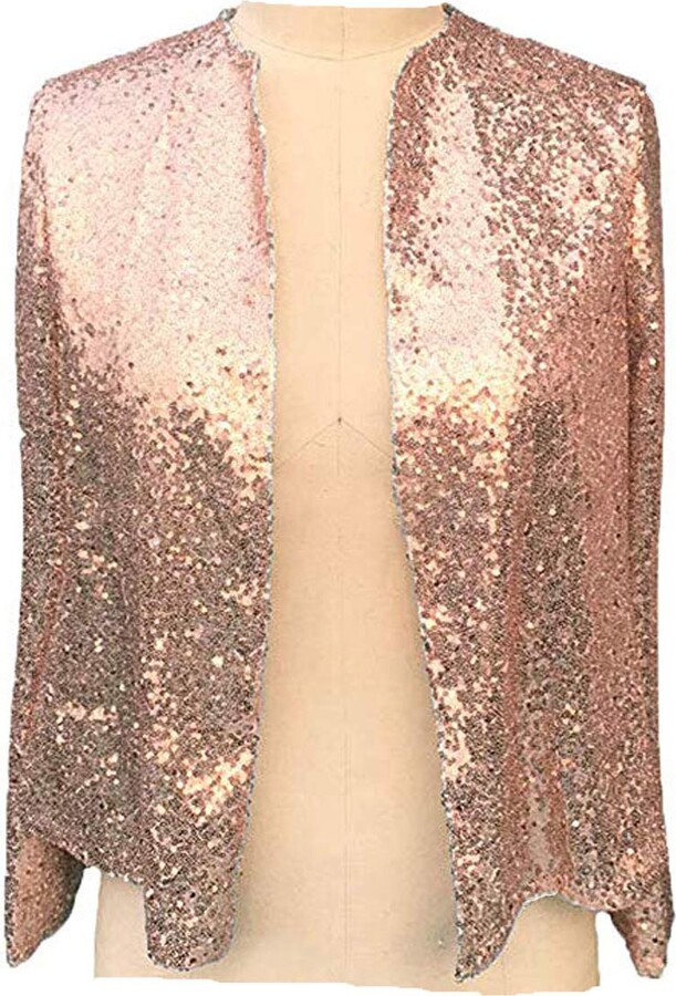 rose gold evening jacket