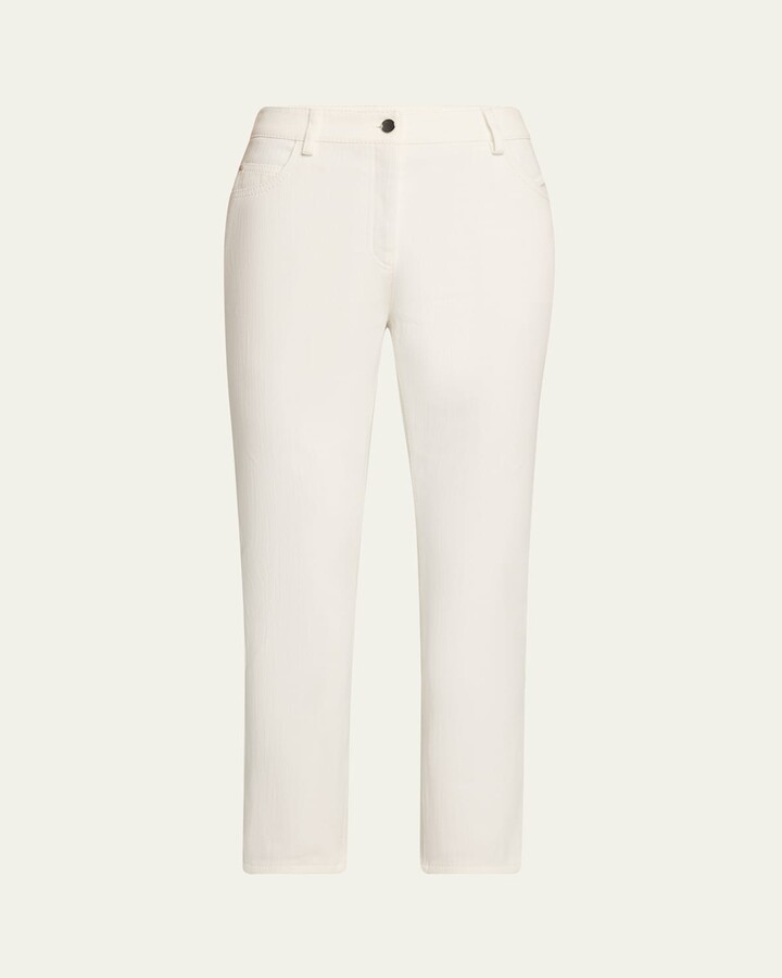 Akris Punto Maru Slim-Leg Ankle Stretch Denim Pants