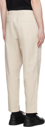 HUGO BOSS Beige Relaxed-Fit Trousers