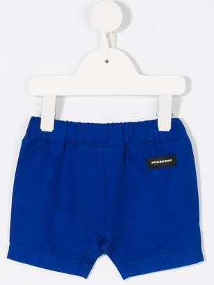 Burberry Kids Drawcord Cotton Linen Twill Shorts