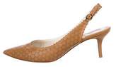 Thumbnail for your product : Ferragamo Perforated Slingback Pumps