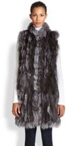 Thumbnail for your product : Adrienne Landau Oversized Fox Fur Vest