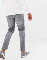 Thumbnail for your product : Jack and Jones Slim Fit Raw Hem Jeans