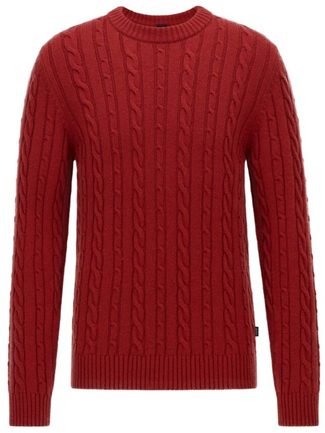 Fitted Cable Knit Sweater Men | Shop the world's largest collection of  fashion | ShopStyle