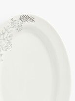 Thumbnail for your product : John Lewis & Partners Christmas Fine China Oval Serving Platter, 39cm, White