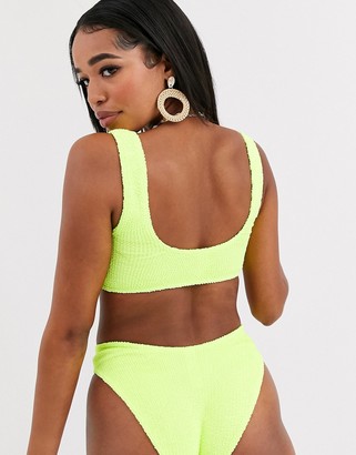ASOS DESIGN Fuller Bust mix and match underwired wrap bikini top in black -  ShopStyle Two Piece Swimsuits