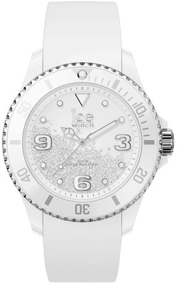 Ice Watch ICE-Watch Ice Crystal Medium White Silicone Quartz Watch