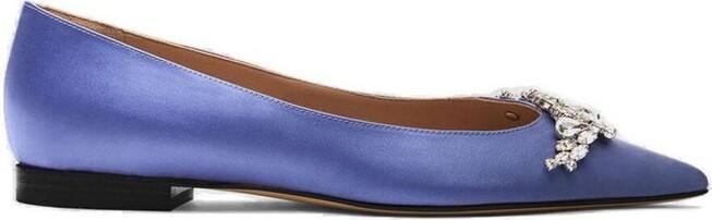 Scarosso Iris Embellished Ballerina Shoes