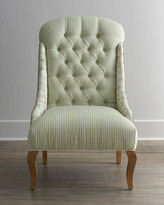 Thumbnail for your product : Mackenzie Childs MacKenzie-Childs Parchment Check "Underpinnings" Dining Chair