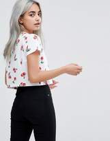 Thumbnail for your product : ASOS Petite PETITE T-Shirt in Cherry Print