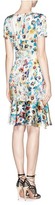 Thumbnail for your product : Nobrand Watercolour pansy print charmeuse dress