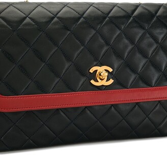 Chanel Pre Owned 1990s diamond quilted Double Flap shoulder bag - ShopStyle