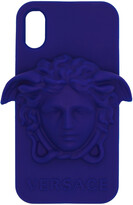 Thumbnail for your product : Versace Blue Medusa iPhone X Case