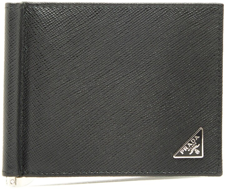 Prada Money Clip Bifold Wallet ShopStyle